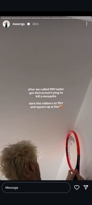 Morgan Riddle's Instagram Story. (Image via Instagram @moorrgs)